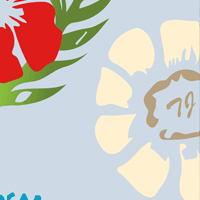 Lt Grey Initial Flower         Lining