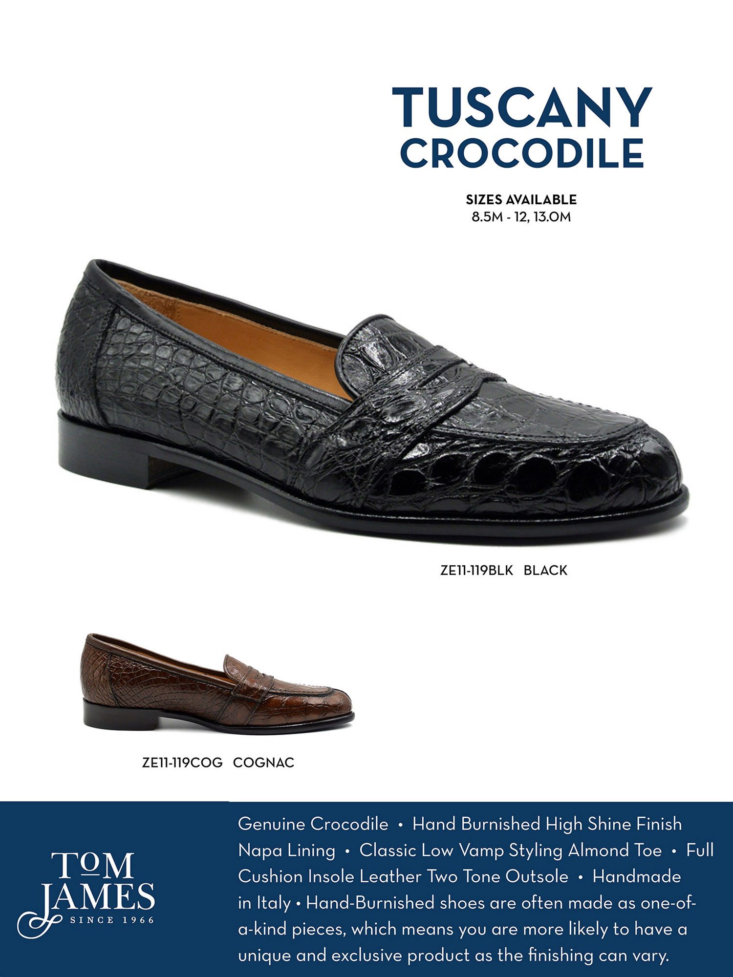 TUSCANY CROCODILE PENNY LOAFER - Zelli