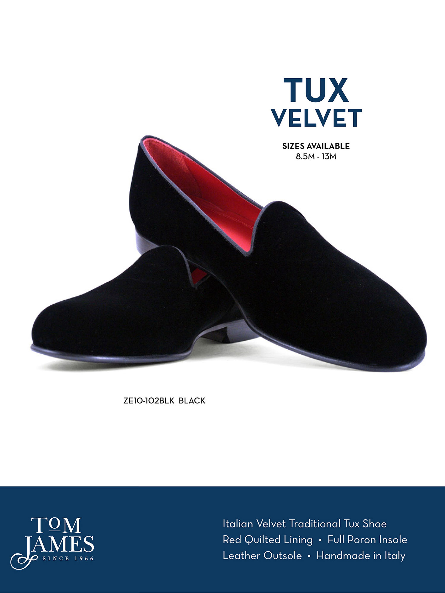 VELVET TUX SHOE - Zelli