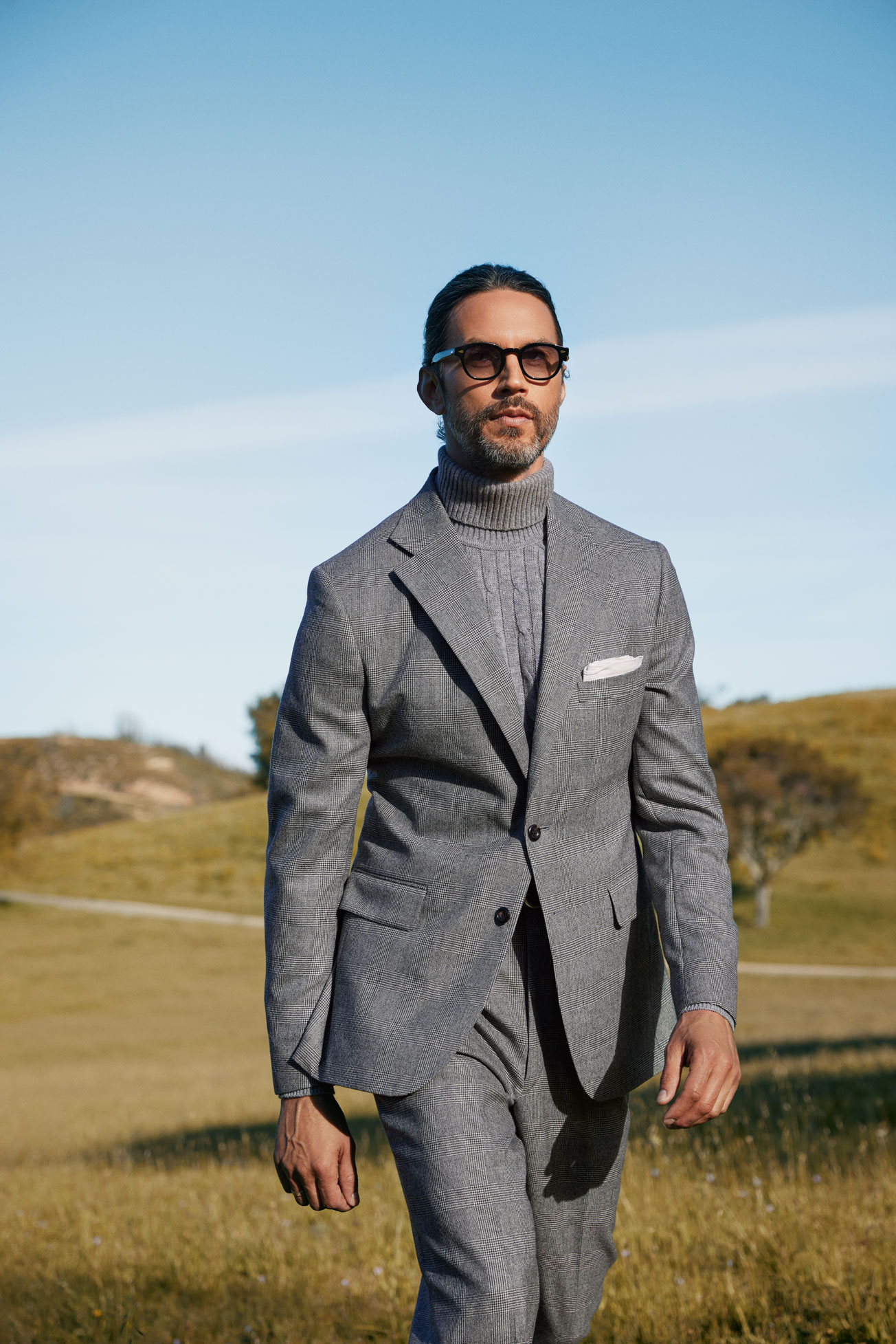 Gray Cashmere Turtleneck