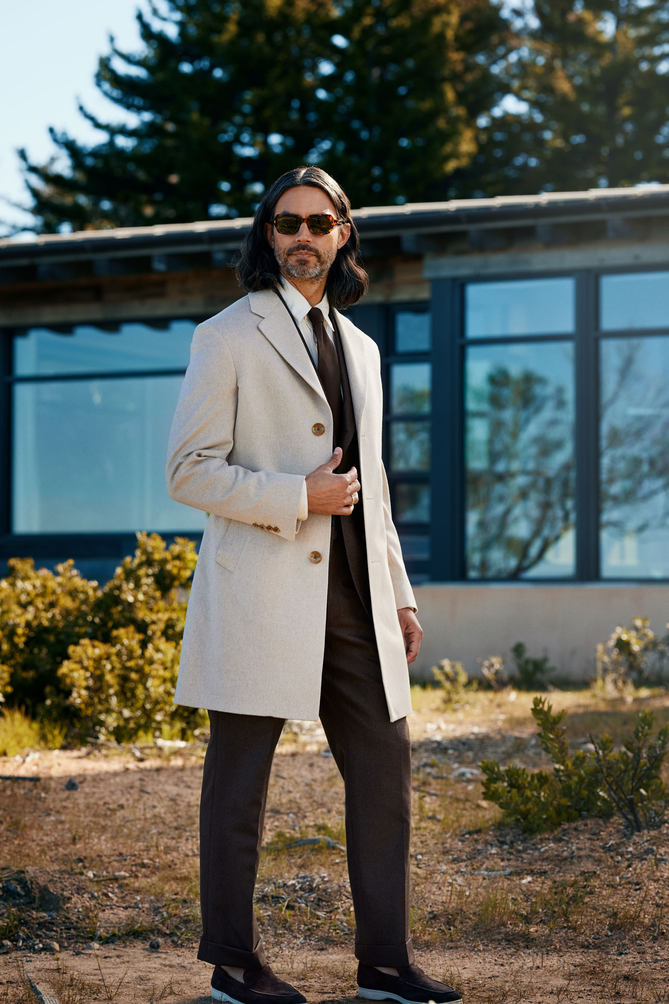 Tan Cashmere Topcoat