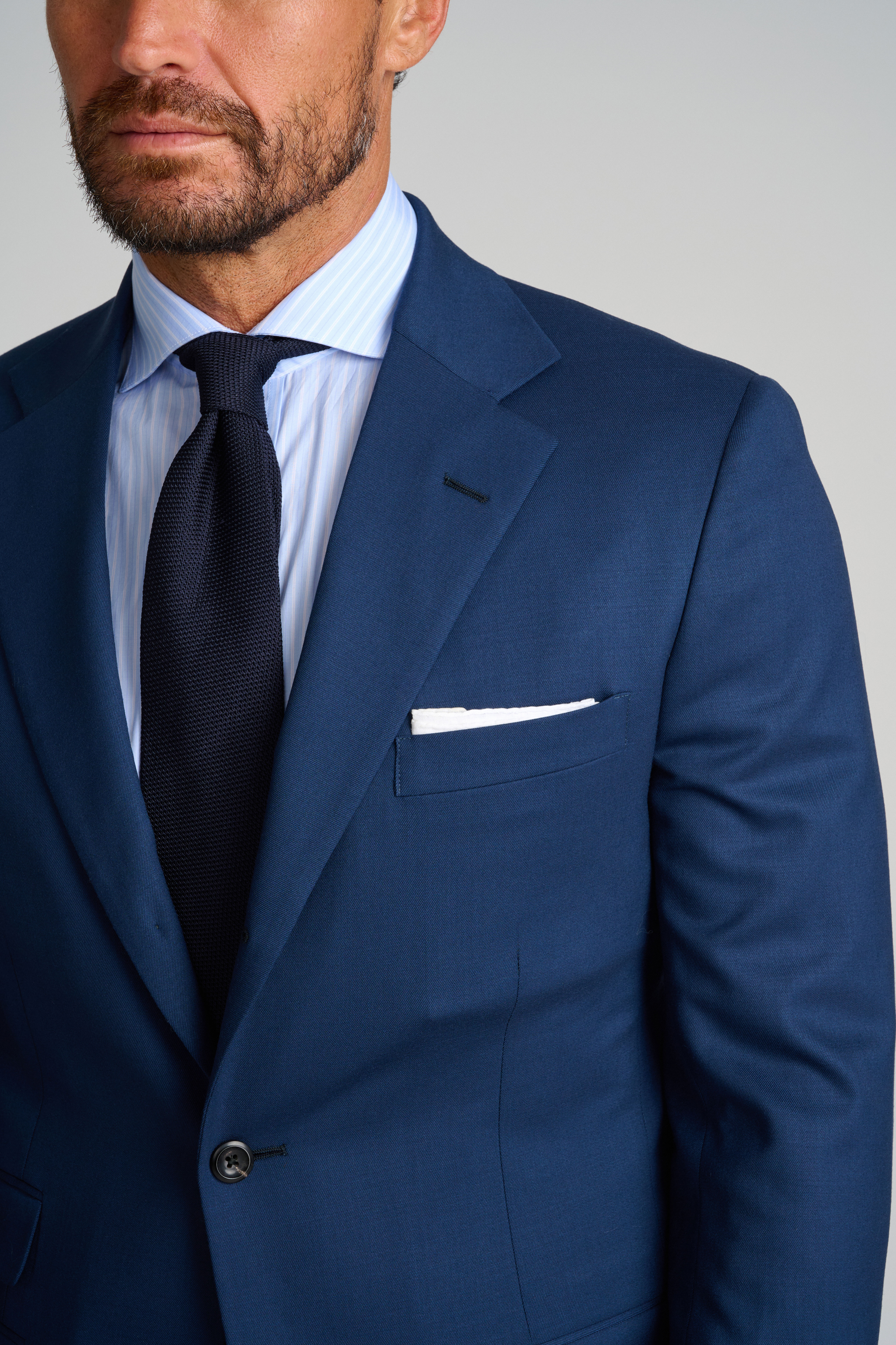 Navy Solid Suit