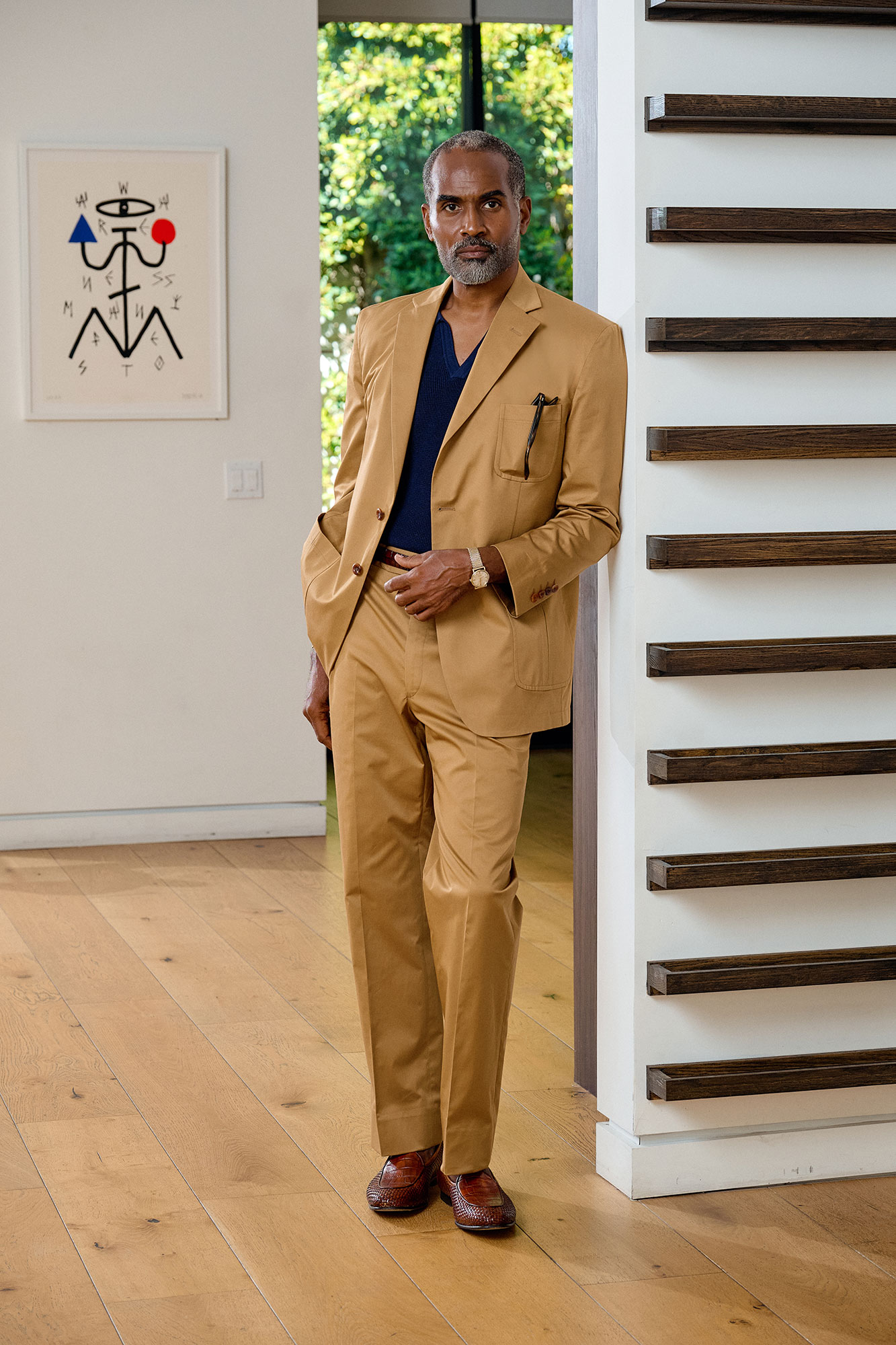 Camel Cotton Lounge Coat