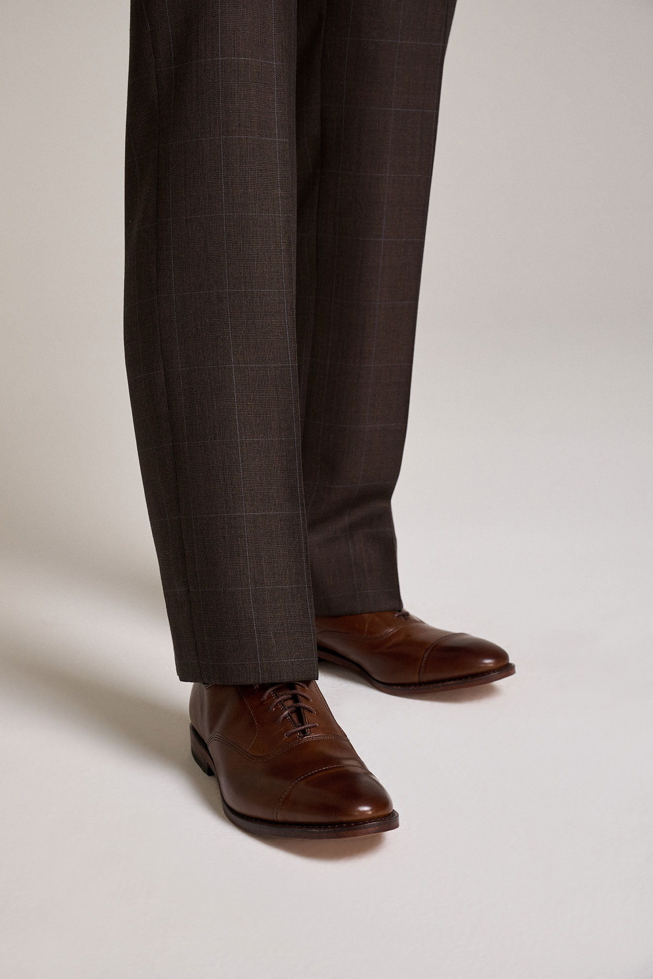 Brown Glen Plaid Suit