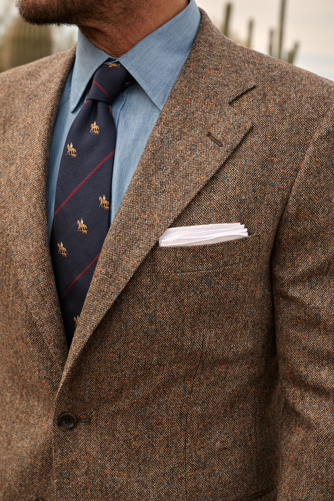 Brown Donegal Jacket