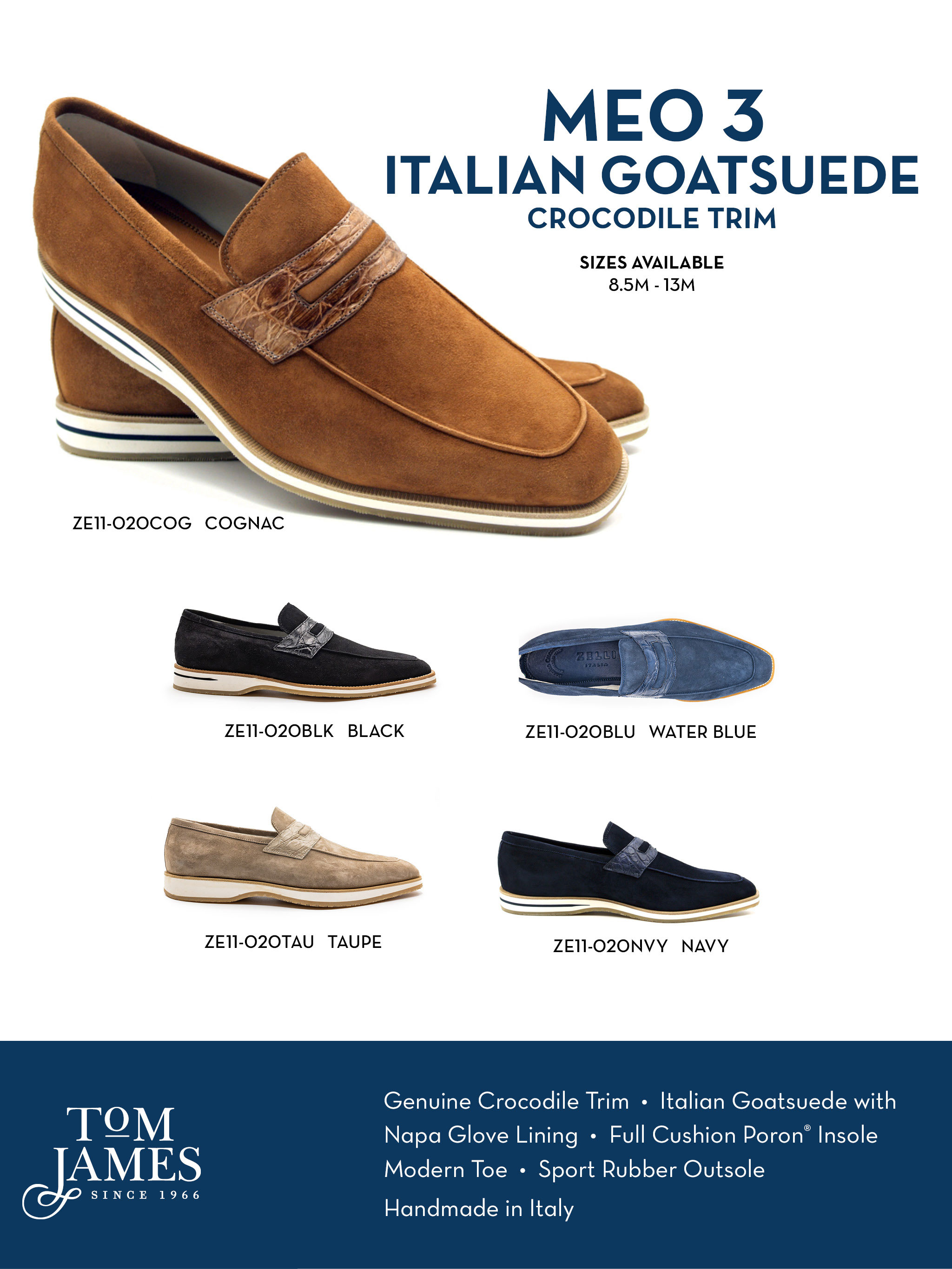 MEO 3 Sueded Goatskin Penny Loafer