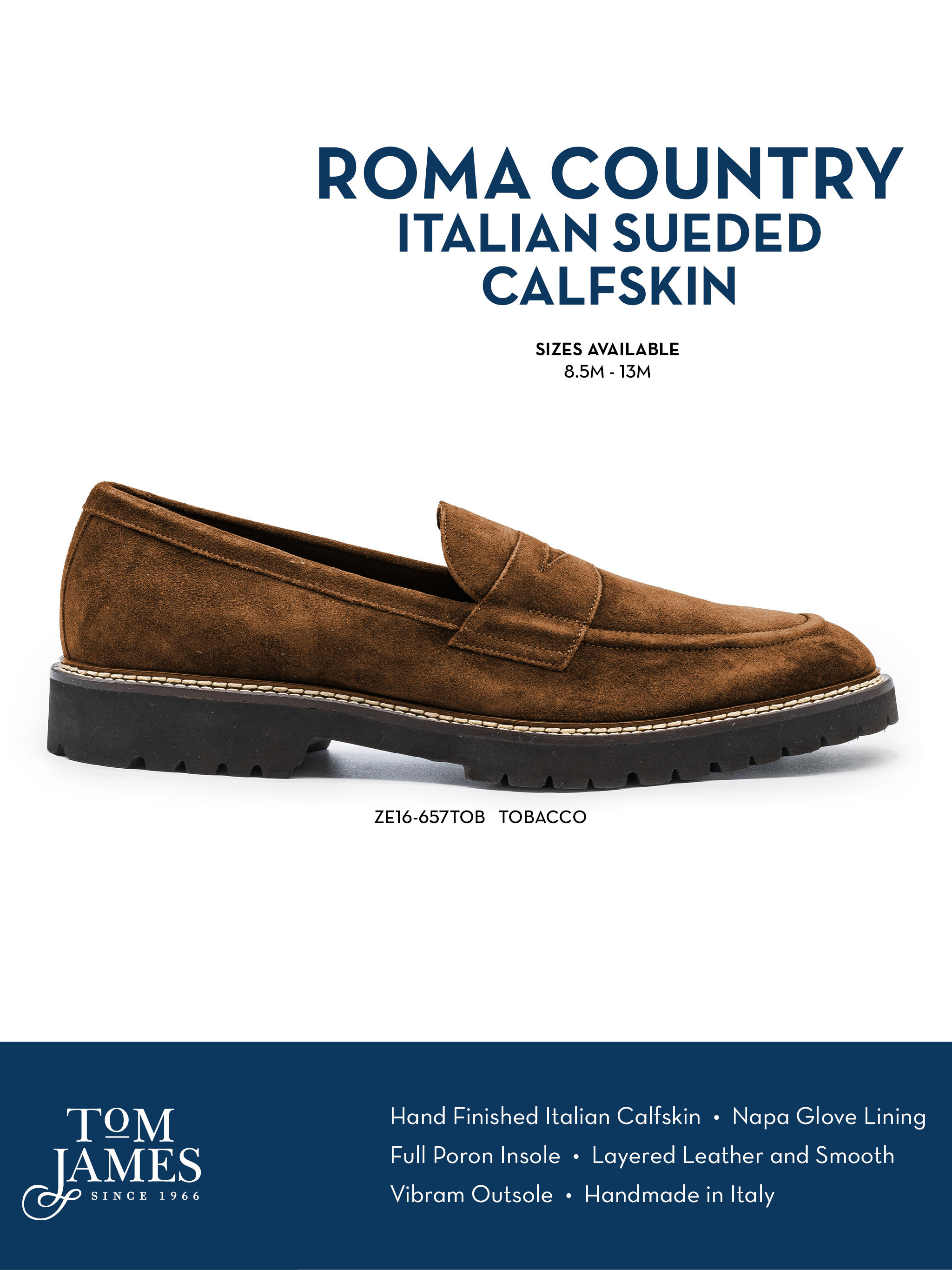 Roma Italian Suede Penny Loafer