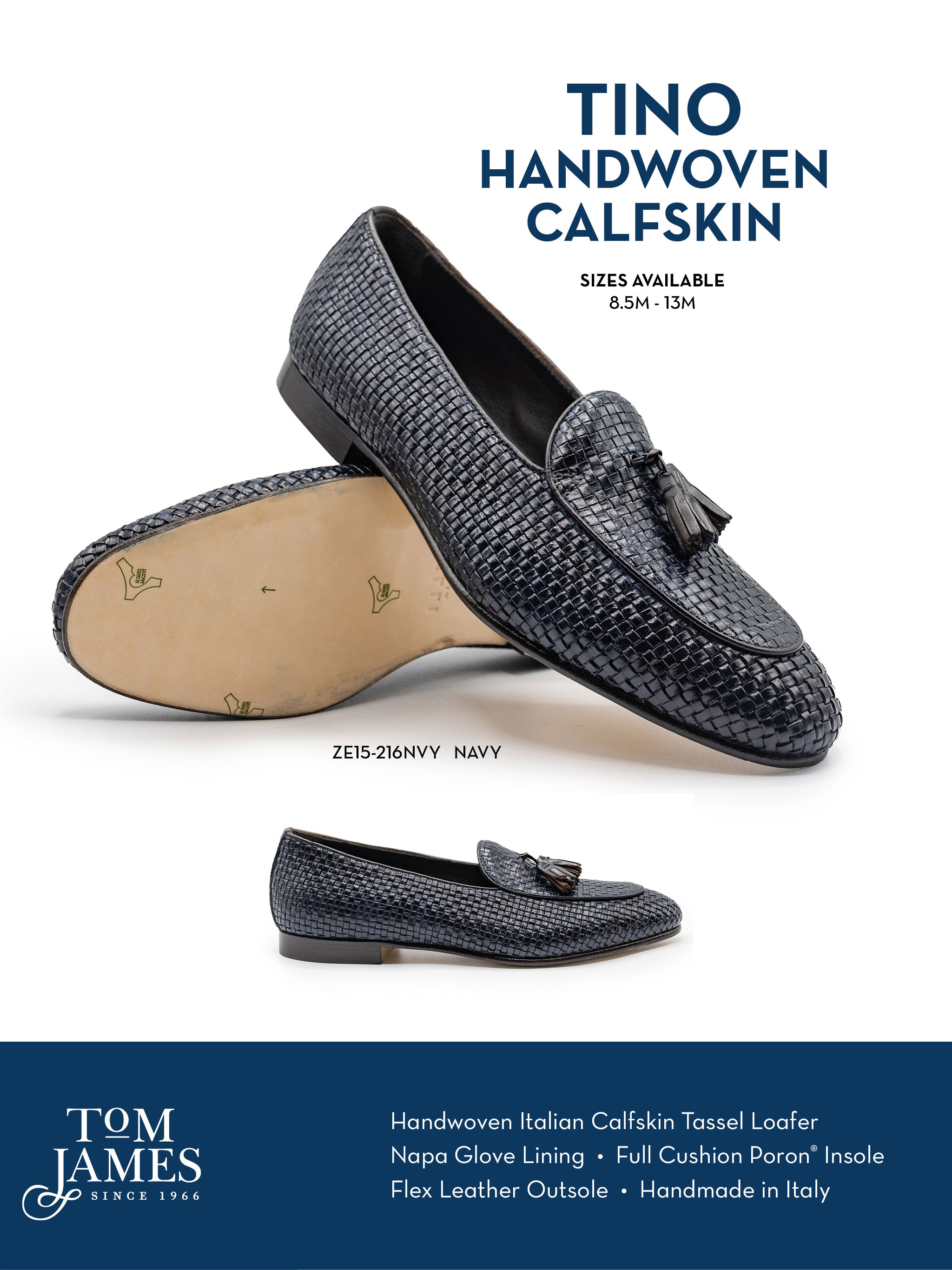 Tino Calfskin Woven Tassel Loafer