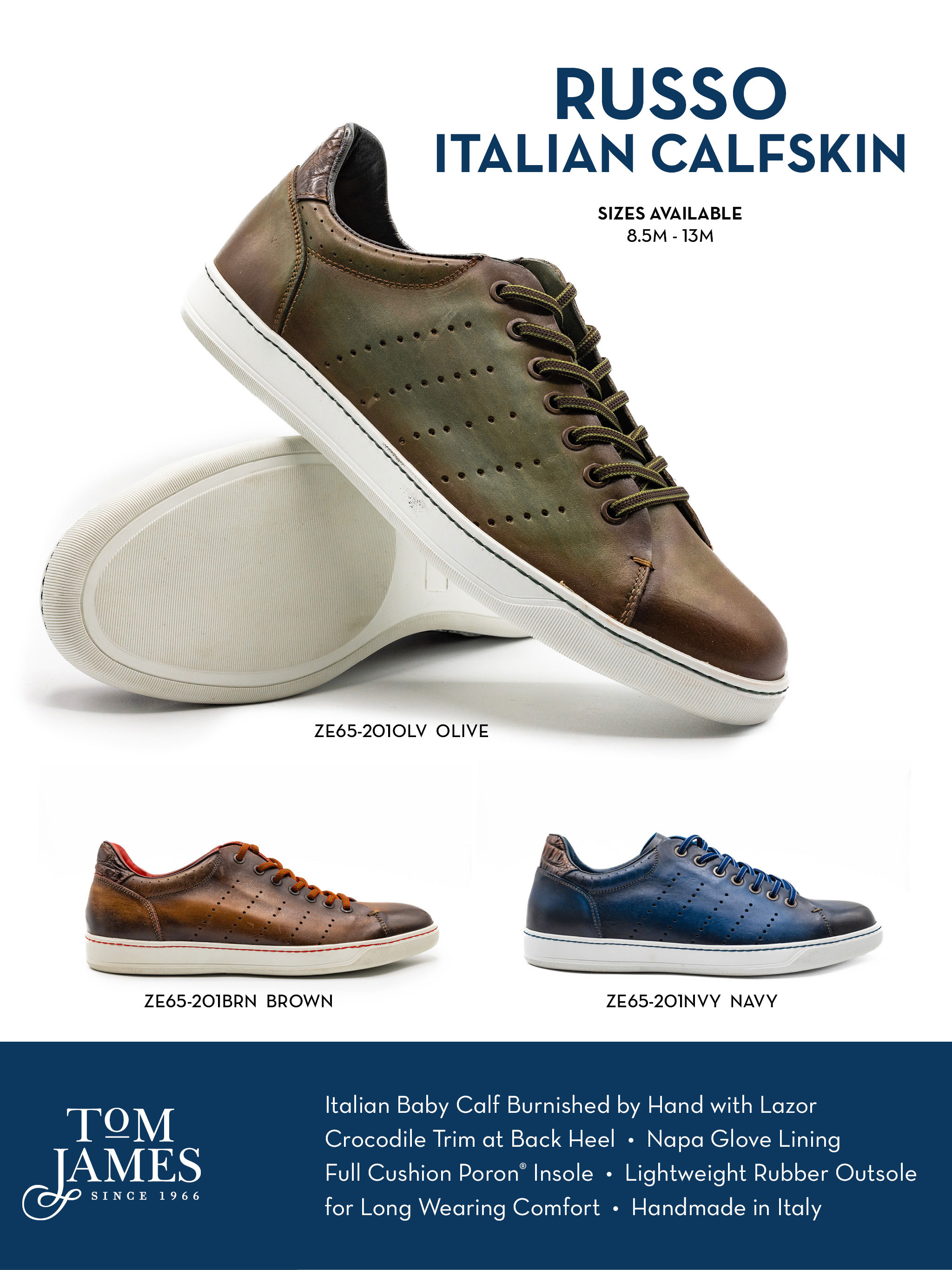 Russo Burnished Italian Calfskin