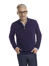 Custom Sweaters & Knits                                                                                                                                                                                                                                   , Men's 1/4 Zip Mock Long Sleeve