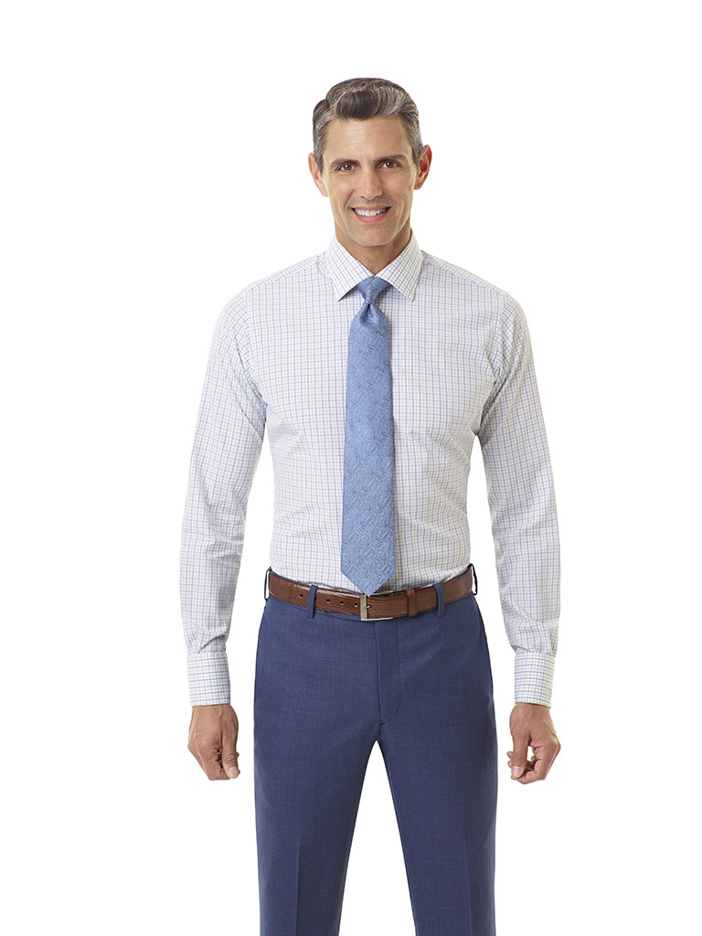 Lavender and Green Check Custom Shirt