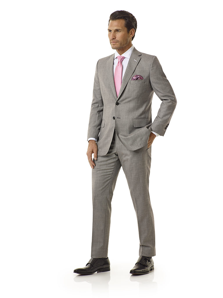 Light Gray Sharksin Suit - Executive Collection