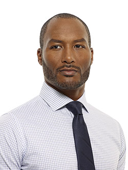 CUSTOM SHIRTS                                                                                                                                                                                                                                             , Tom James Custom Gray Mini Graph Check Shirt