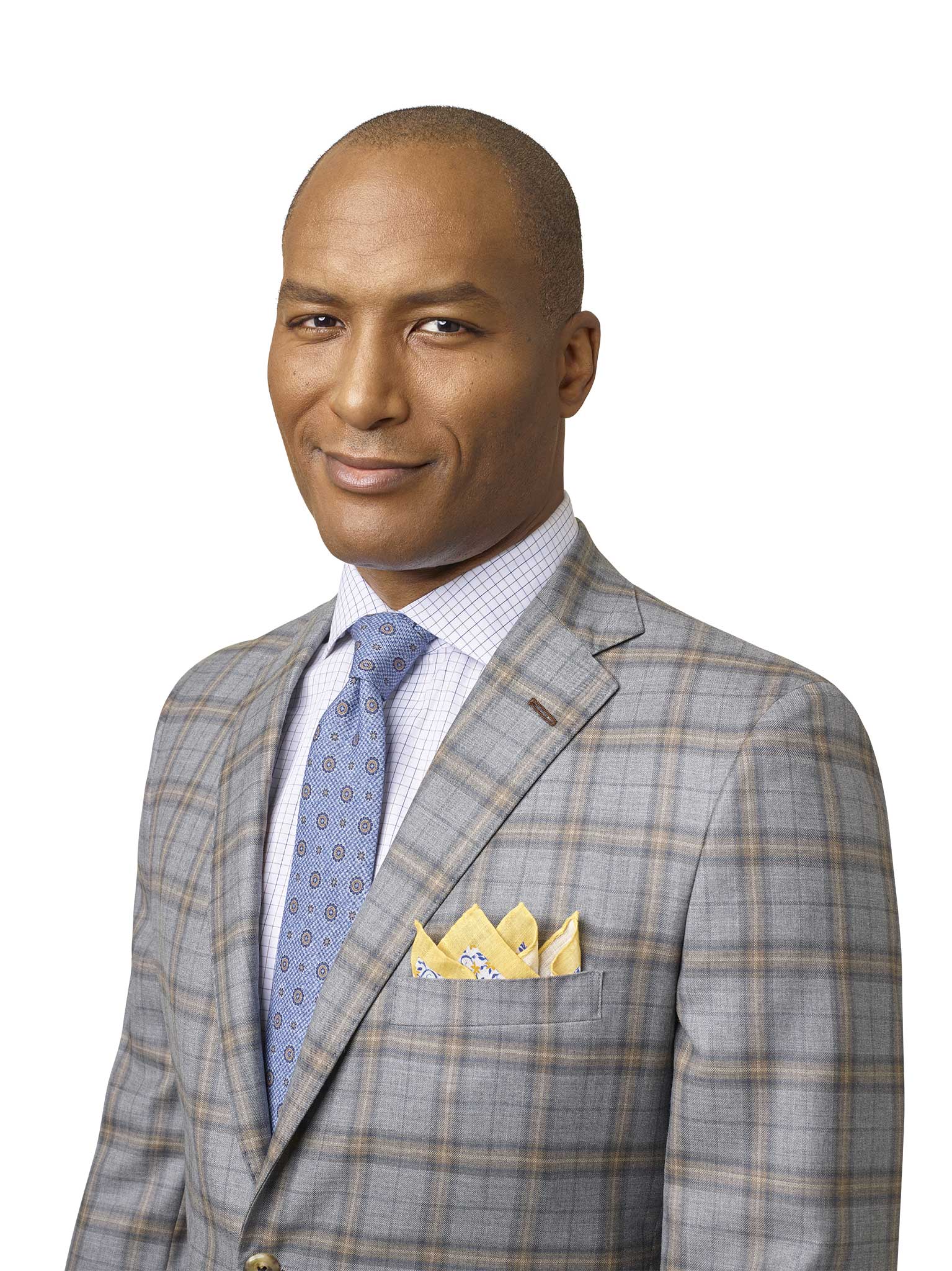 Gray & Brown Plaid Sport Coat