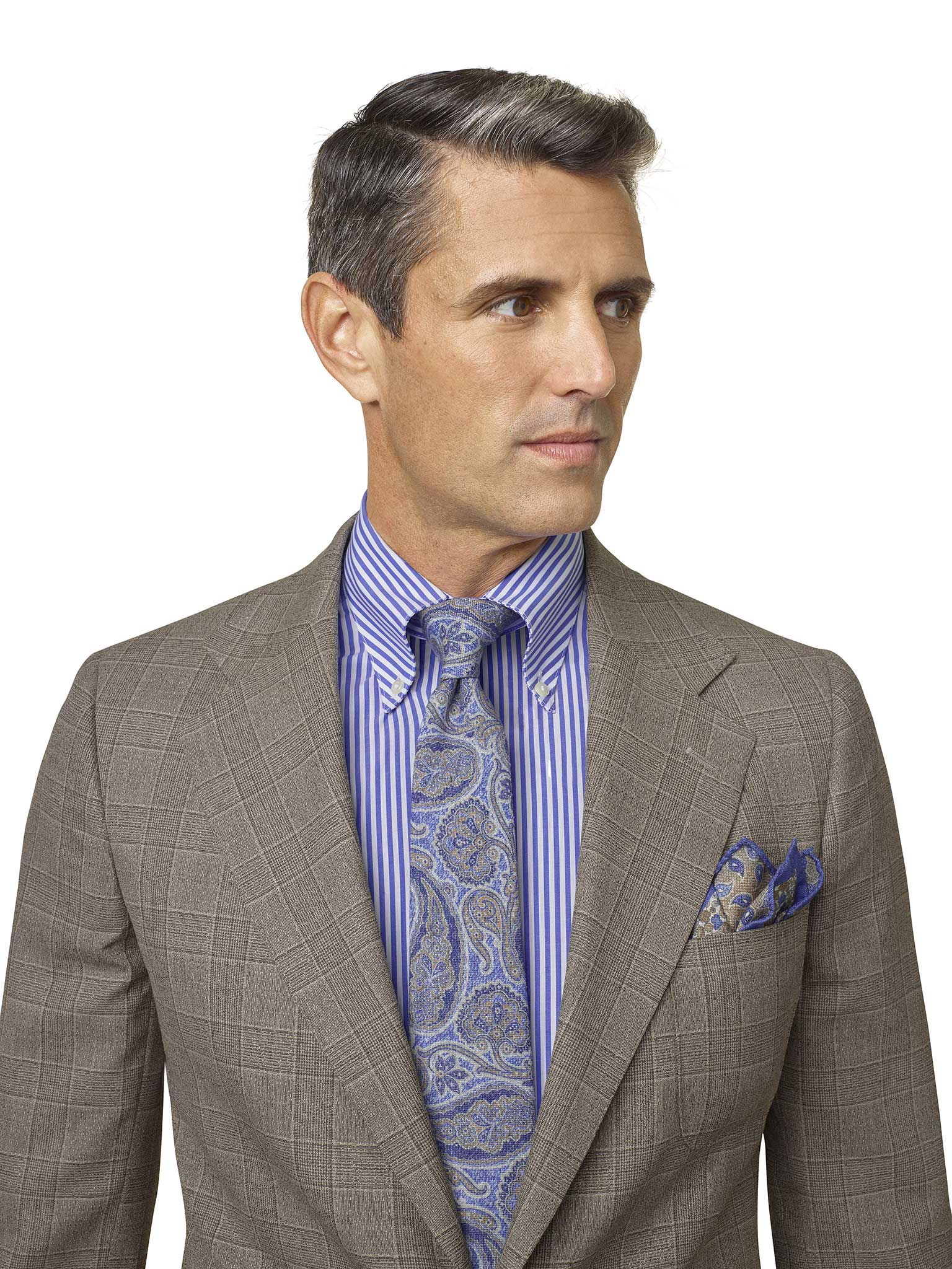 Custom Tan Plaid Sport Coat