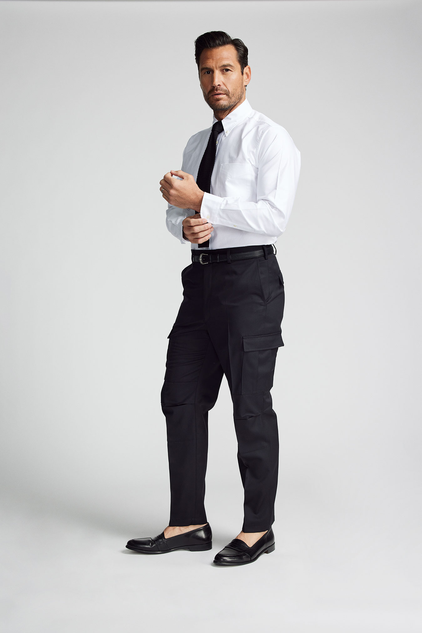Black Cargo Trouser