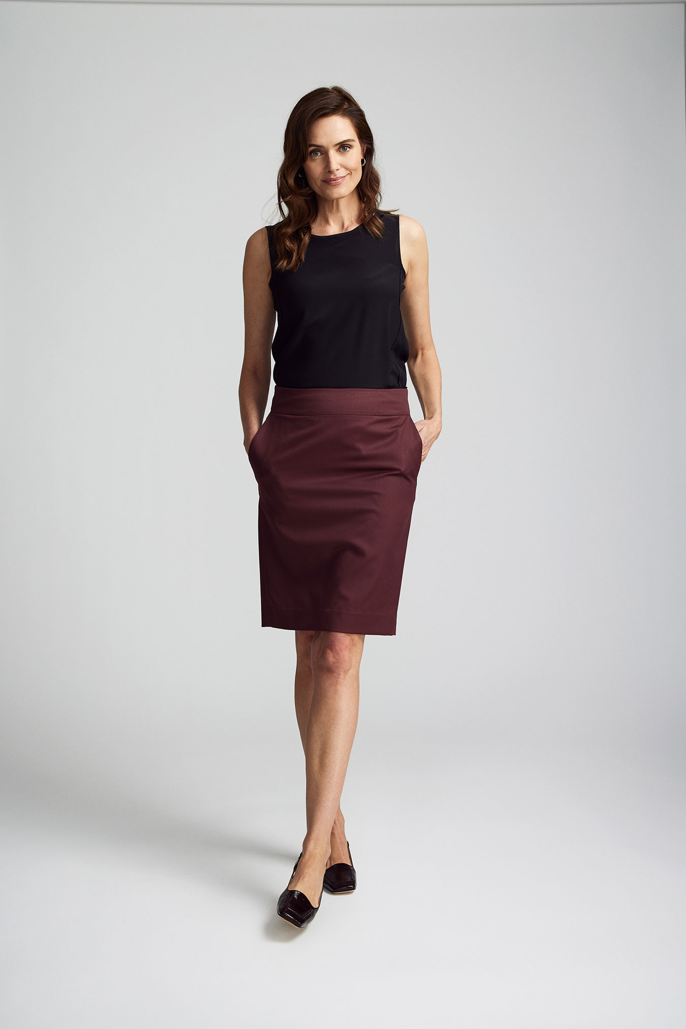 Maroon Skirt