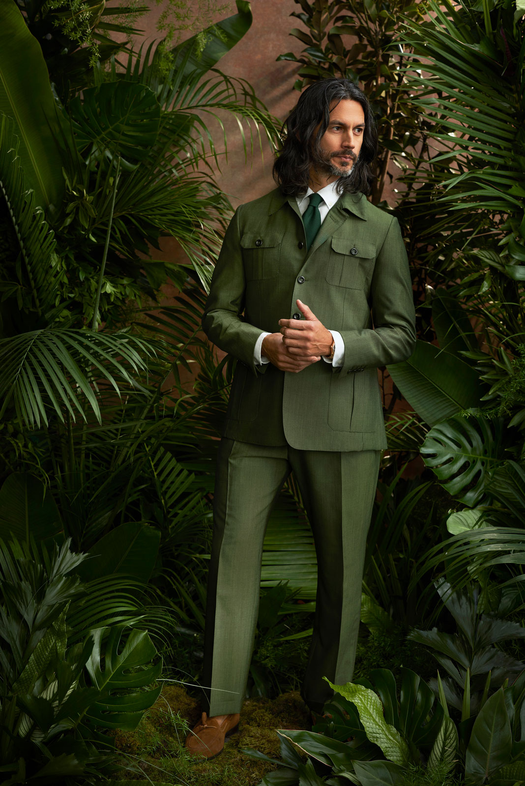 Olive Safari Suit