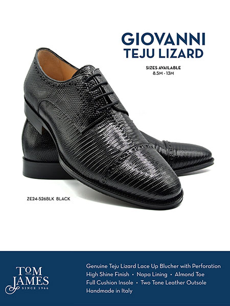 Zelli Sportswear Catalog Spring 2026                                                                                                                                                                                                                      , GIOVANNI TEJU LIZARD LACE UP - Zelli