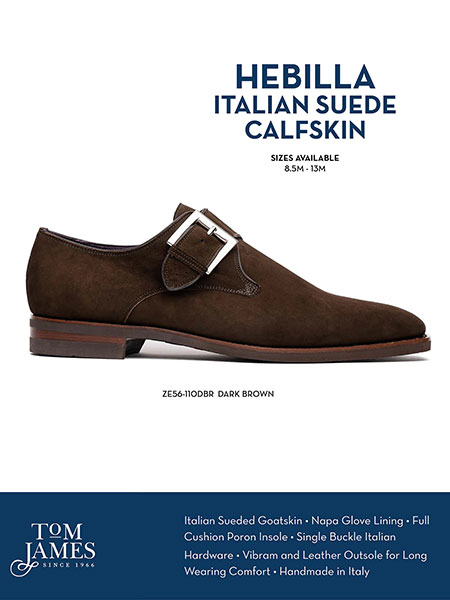 Zelli Sportswear Catalog Spring 2026                                                                                                                                                                                                                      , HEBILLA MONK STRAP ITALIAN SUEDE CALFSKIN - Zelli