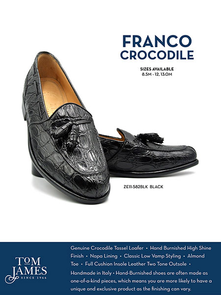 Zelli Sportswear Catalog Spring 2026                                                                                                                                                                                                                      , FRANCO Crocodile Tassel Loafer - Zelli