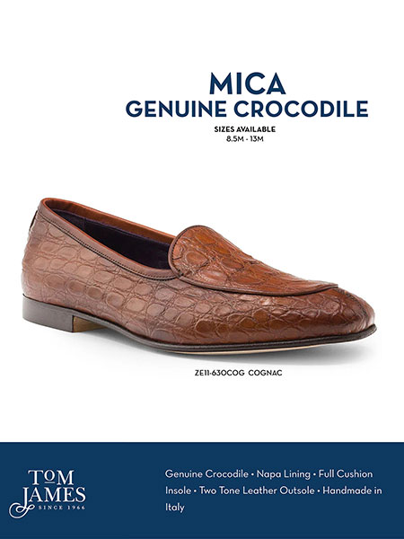 Zelli Sportswear Catalog Spring 2026                                                                                                                                                                                                                      , MICA CROCODILE SLIP ON LOAFER - Zelli