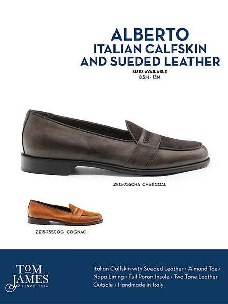 Zelli Sportswear Catalog Spring 2026                                                                                                                                                                                                                      , ALBERTO Italian Calf & Suede Loafer - Zelli