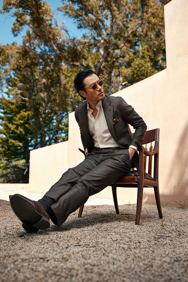 Brown Houndstooth Suit