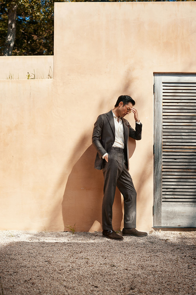 Brown Houndstooth Suit