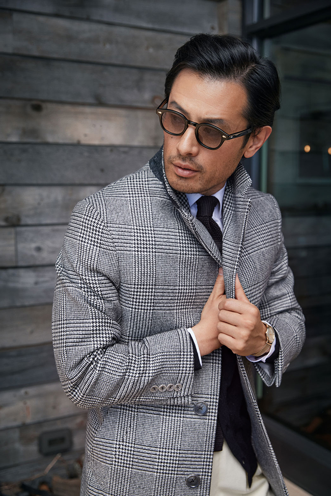 B&W Glen Plaid Topcoat