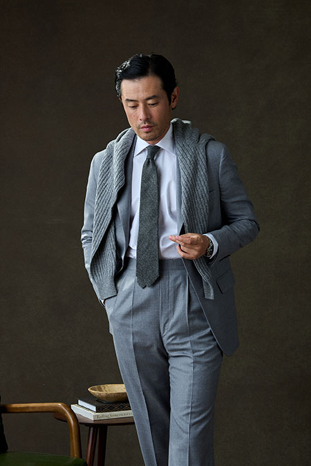Light Gray Flannel Suit