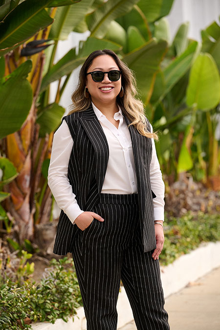 Trunk Shows                                                                                                                                                                                                                                               , Black Stripe Crushed Linen Sleeveless Blazer