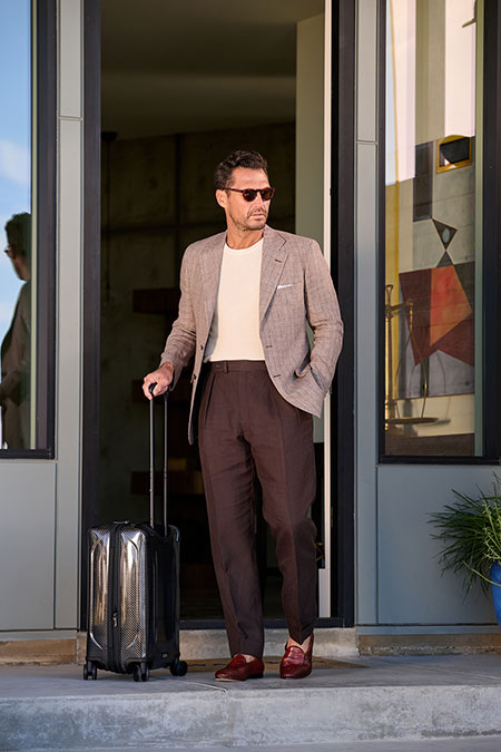 Brown Linen Trousers