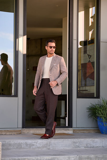 Brown Linen Trousers