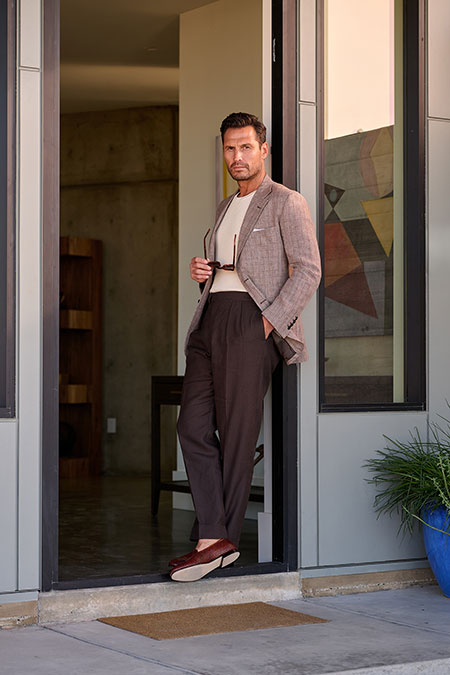 Brown Linen Trousers