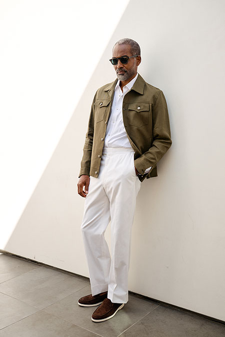 Men's Elevated Casual Collection 2025                                                                                                                                                                                                                     , Forest Green Linen Jacket
