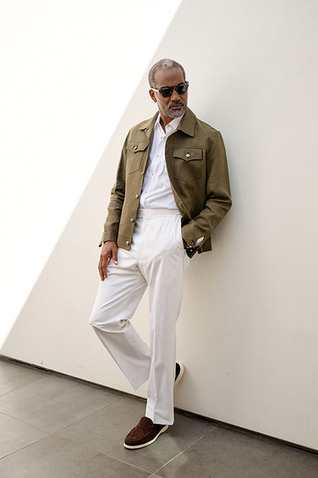 Forest Green Linen Jacket