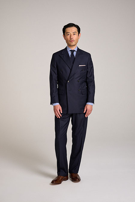 Double Breasted Navy Suit