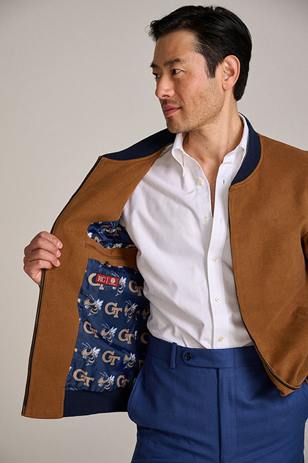 Men's Custom Capsule                                                                                                                                                                                                                                      , Vicuña Apollo Stretch Moleskin Bomber