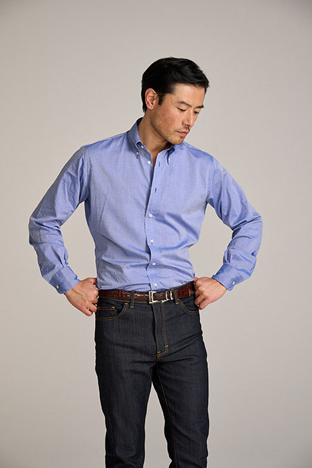 Men's Custom Capsule                                                                                                                                                                                                                                      , Cotton Chambray Dress Shirt