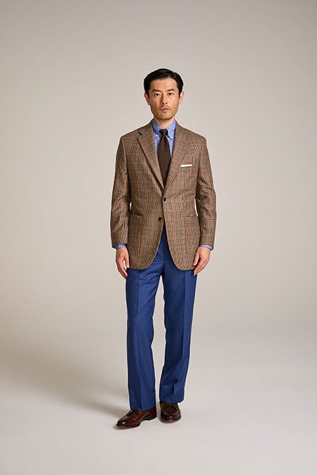 Men's Custom Capsule                                                                                                                                                                                                                                      , Tan Guncheck Sportscoat