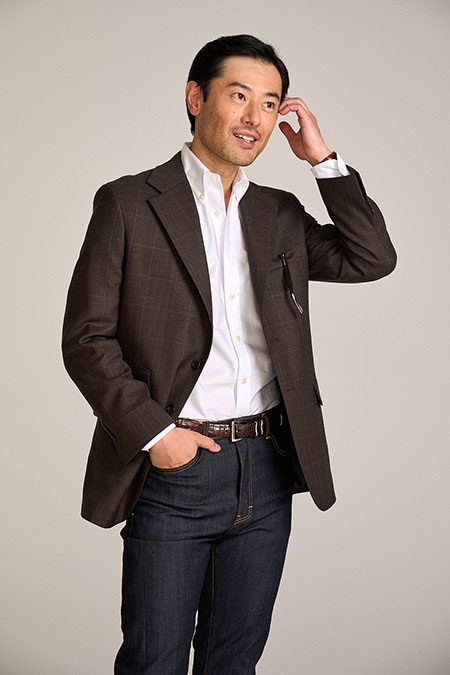 Men's Custom Capsule                                                                                                                                                                                                                                      , Brown Glen Plaid Suit Jacket