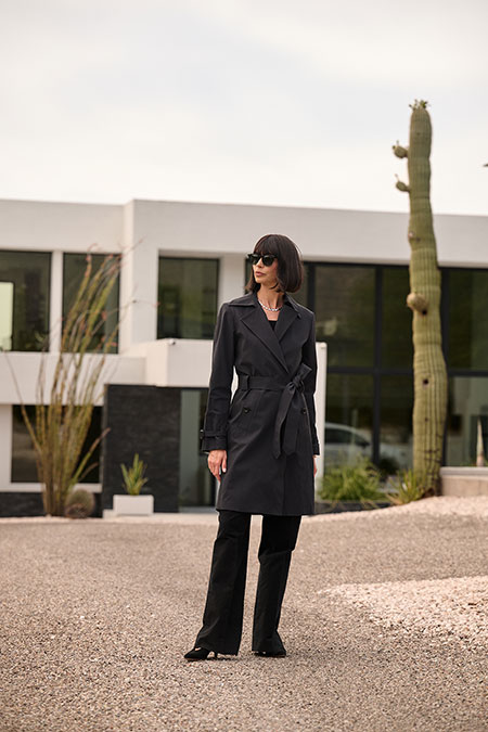 Midnight Navy Raincoat