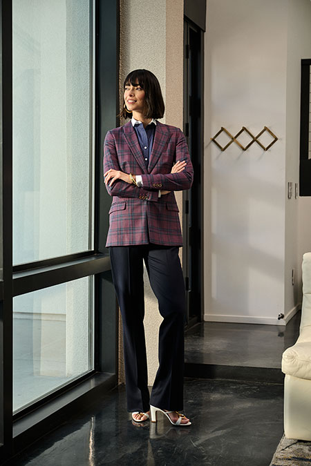 Navy Twill Trousers