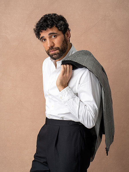 B&W Glen Plaid Bomber