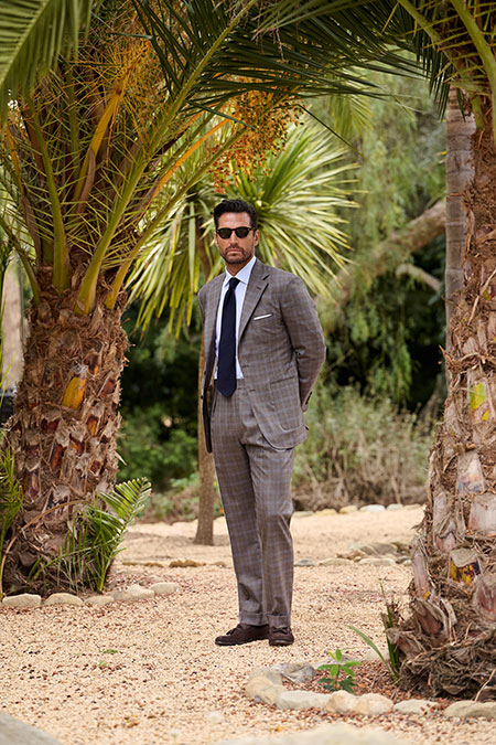 Mocha Glen Plaid Suit