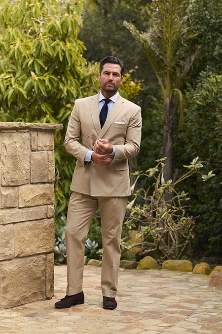Tan Cotton Suit