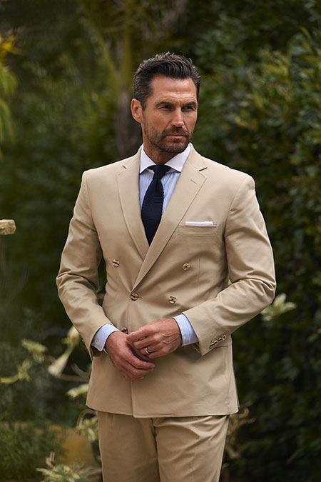Tan Cotton Suit