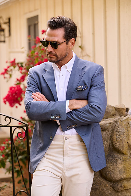 Spring Summer 26 Men's Lookbook                                                                                                                                                                                                                           , Slate Blue Sportcoat