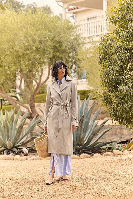 Stone Trench Coat